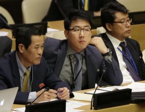 NKOREA diplomats at UN Oct 2014